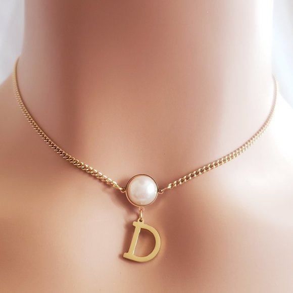 Initial D Gold Necklace - Picture 1 of 1